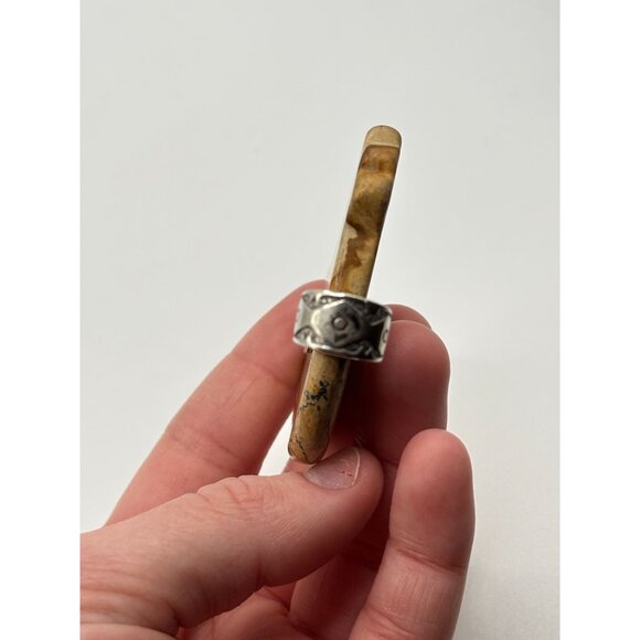 Carolyn Pollack Relios Sterling Silver & Jasper Bear Pendant - Picture 6 of 7